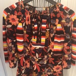 Bohemian 70’s Colourful Floral  Small/medium Top